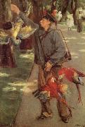 Max Liebermann Man with Parrots oil